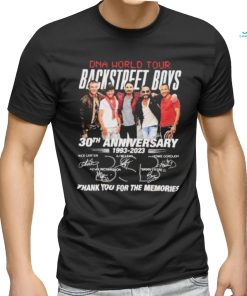 DNA World Tour Backstreet Boys 30th Anniversary 1993 – 2023 Thank You For The Memories T Shirt