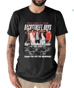 DNA World Tour Backstreet Boys 30th Anniversary 1993 – 2023 Thank You For The Memories T Shirt