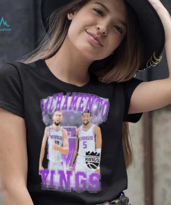 De’Aaron Fox And Domantas Sabonis Black Sacramento Kings Player Duo shirt