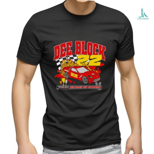 Dee Block Race Car Cup Champion 2023 logo shirt