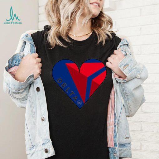 Delta Air Lines heart shirt