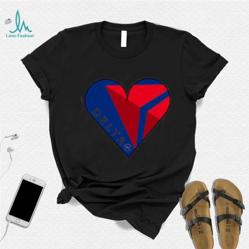 Delta Air Lines heart shirt
