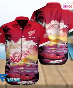 Detroit Red Wings NHL Custom Hawaii Shirt