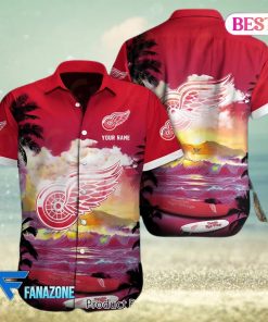 Detroit Red Wings NHL Custom Hawaii Shirt