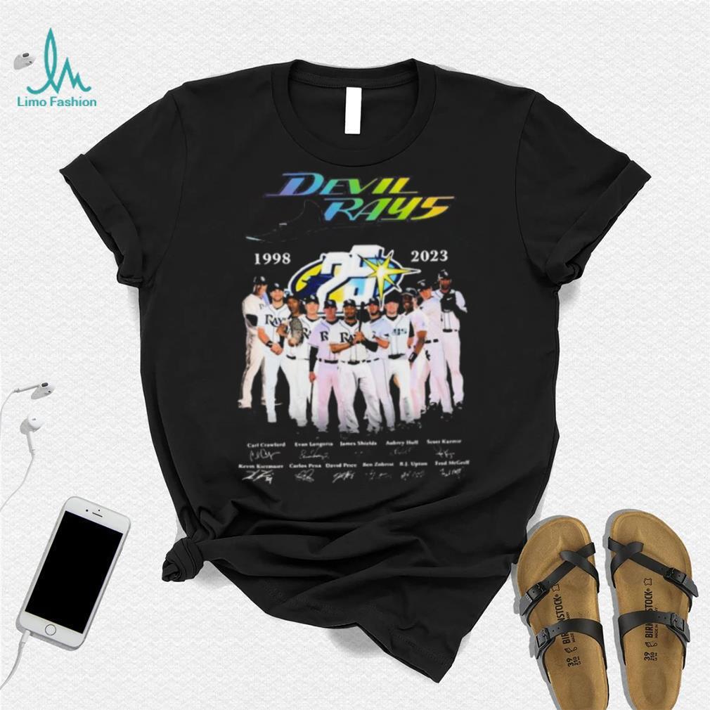 Devil Rays 1998 2023 Teams Signature Shirt Devil Rays 1998 2023 Teams Signature Shirt