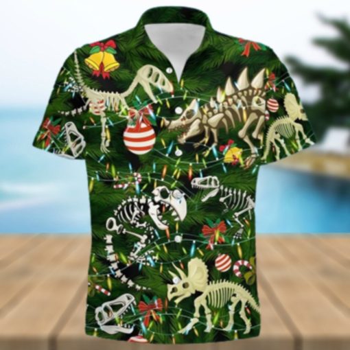 Dinosaur Christmas Tree Aloha Disney Hawaiian Shirt