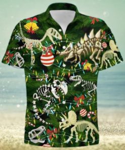 Dinosaur Christmas Tree Aloha Disney Hawaiian Shirt