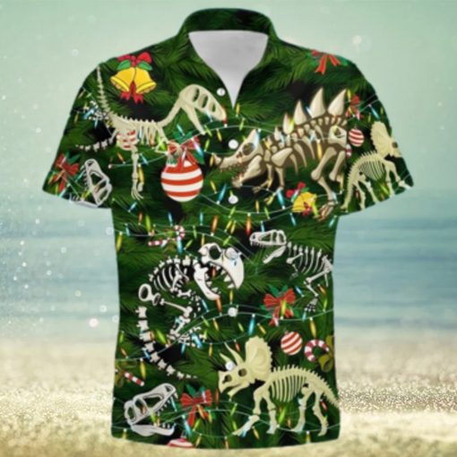 Dinosaur Christmas Tree Aloha Disney Hawaiian Shirt