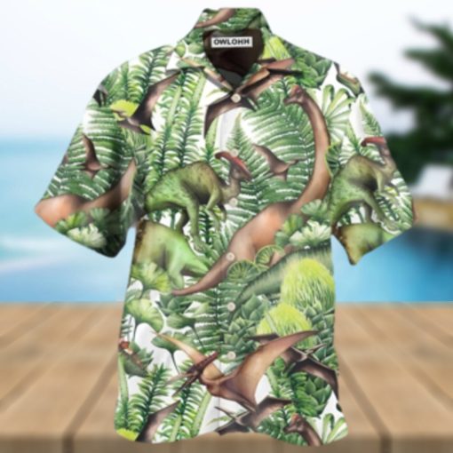 Dinosaur Jurassic Dinosaur Green Style Jurassic Park Hawaiian Shirt