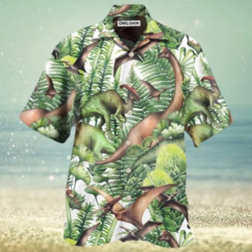 Dinosaur Jurassic Dinosaur Green Style Jurassic Park Hawaiian Shirt