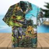 Jesus Ride A Dinosaur Hawaiian Shirt