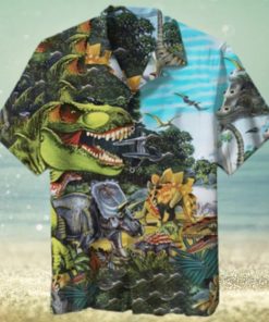 Dinosaur Jurassic Park Hawaiian Shirt Unisex Dinosaur Lover Hawaiians