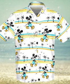 Disney Mickey Mouse Walking On Beach Hawaiian Shirt