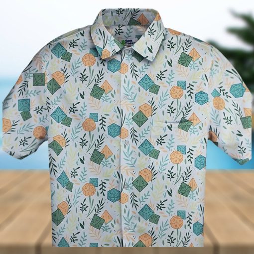 Dnd Dice Plants Shirt Hawaiian Button Up