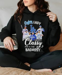 Dodgers Lady Sassy Classy And A Tad Badassy Signatures Shirt