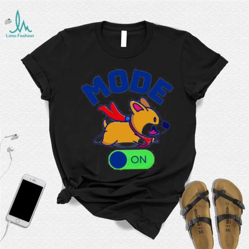 Dog Mode on Corgi running shirt