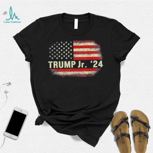 Donald Trump Jr. For President 2024 Trump Republican US Flag Tee Shirt