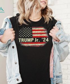 Donald Trump Jr. For President 2024 Trump Republican US Flag Tee Shirt