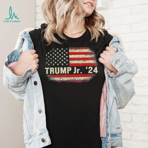 Donald Trump Jr. For President 2024 Trump Republican US Flag Tee Shirt