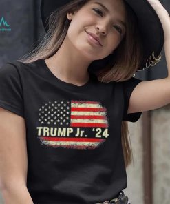 Donald Trump Jr. For President 2024 Trump Republican US Flag Tee Shirt