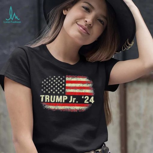 Donald Trump Jr. For President 2024 Trump Republican US Flag Tee Shirt