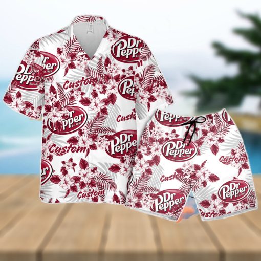 Dr.Pepper Hawaiian Shirt Flowers Pattern Personalized Gift Men And Women
