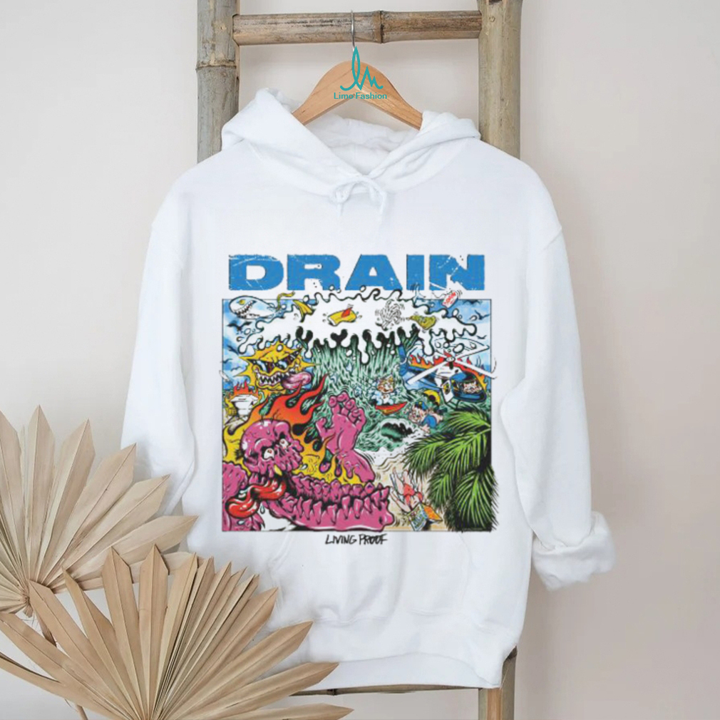 Drain Living Proof May 5 2023 Album poster shirt Drain Living Proof May 5 2023 Album poster shirt
