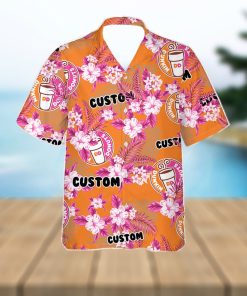 Dunkin Donuts Hawaiian Shirt Flowers Pattern Personalized Gift Men And Women