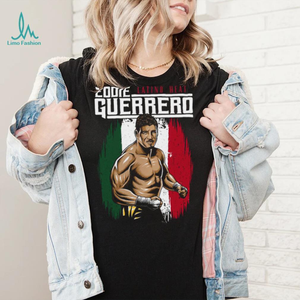 Men's Black Eddie Guerrero Latino Heat Portrait T-Shirt
