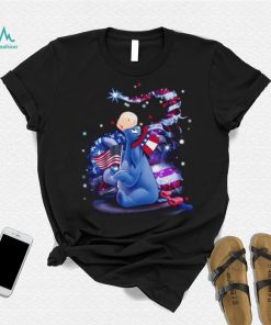 Eeyore Winnie The Pooh Disney 4th Of July Colorful Disney Graphic Cartoon Cotton S Clothing Men Women 2023 t Shirt