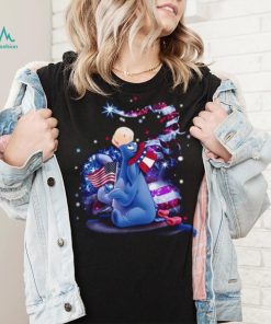 Eeyore Winnie The Pooh Disney 4th Of July Colorful Disney Graphic Cartoon Cotton S Clothing Men Women 2023 t Shirt