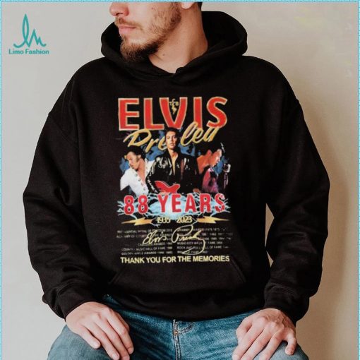 Elvis Presley 88 Years 1935 – 2023 Thank You For The Memories T Shirt