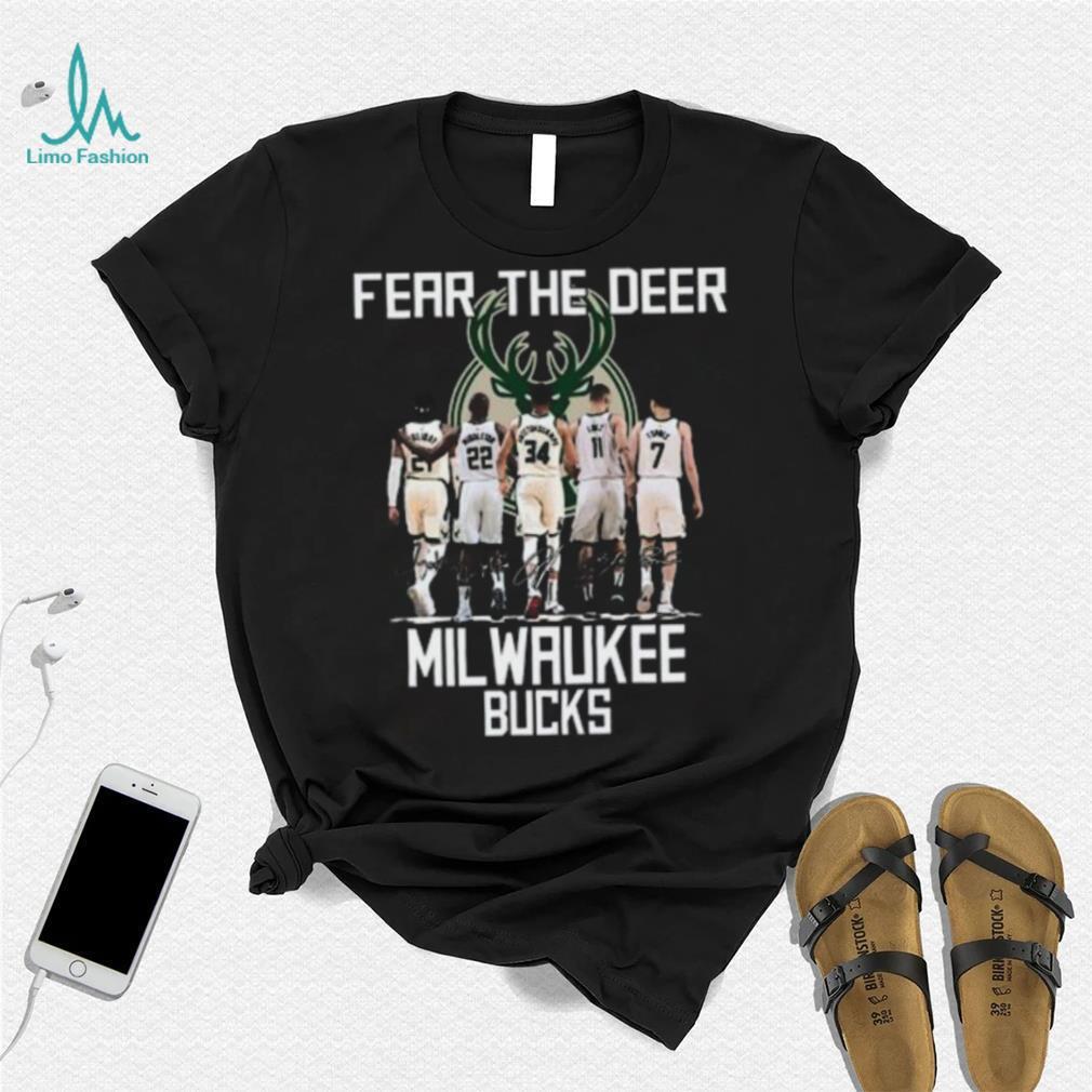 Fear The Deer Milwaukee Bucks T Shirt - Limotees