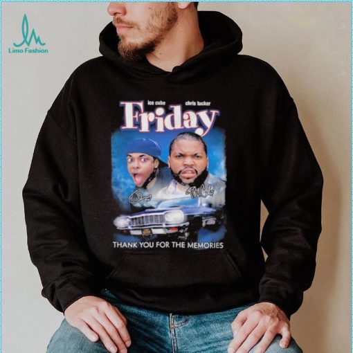 Friday Ice Cube Chris Tucker Thank You for the memories signature shirt