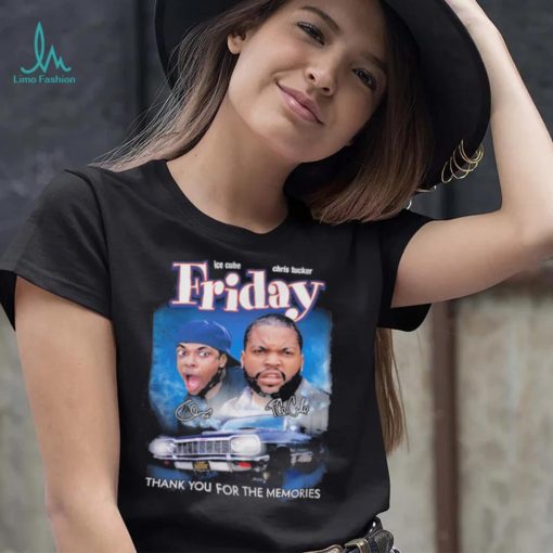 Friday Ice Cube Chris Tucker Thank You for the memories signature shirt