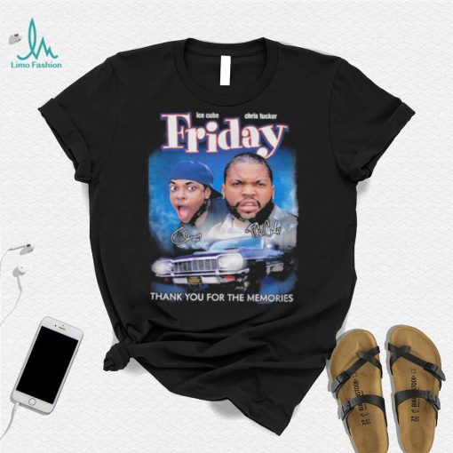 Friday Ice Cube Chris Tucker Thank You for the memories signature shirt