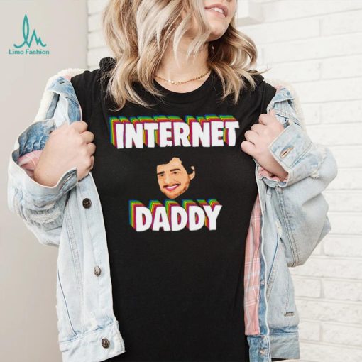 Funny Art Pedro Pascal Internet Daddy logo shirt