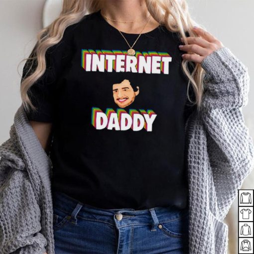 Funny Art Pedro Pascal Internet Daddy logo shirt