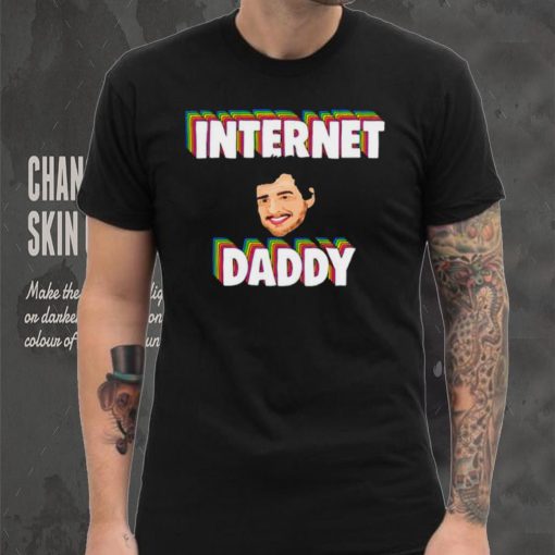 Funny Art Pedro Pascal Internet Daddy logo shirt