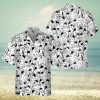 Monochrome Black Angus And Wheat Pattern Cow Hawaiian Shirt, Funny Hawaiian Shirt With Cows