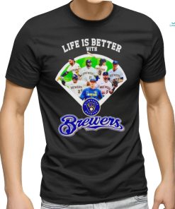 Funny life is better with Milwaukee Brewers baseball team shirt