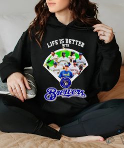 Funny life is better with Milwaukee Brewers baseball team shirt