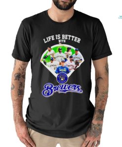 Funny life is better with Milwaukee Brewers baseball team shirt