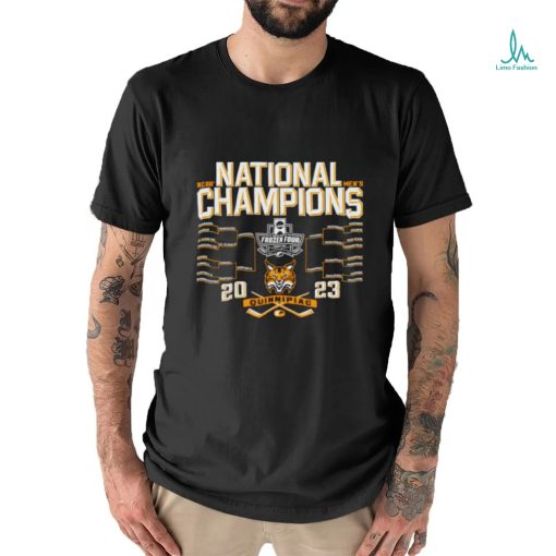 Funny quinnipiac Bobcats 2023 NCAA Men’s Ice Hockey National Champions Bracket shirt