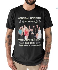 General Hospital 60 Years 60th Anniversary 1963 – 2023 Thank You For The Memories Shirt