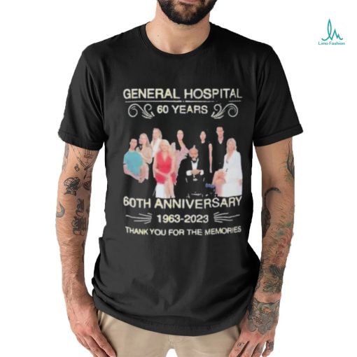 General Hospital 60 Years 60th Anniversary 1963 – 2023 Thank You For The Memories Shirt