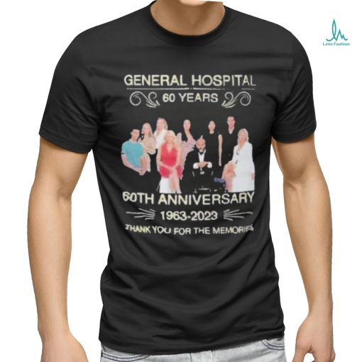 General Hospital 60 Years 60th Anniversary 1963 – 2023 Thank You For The Memories Shirt