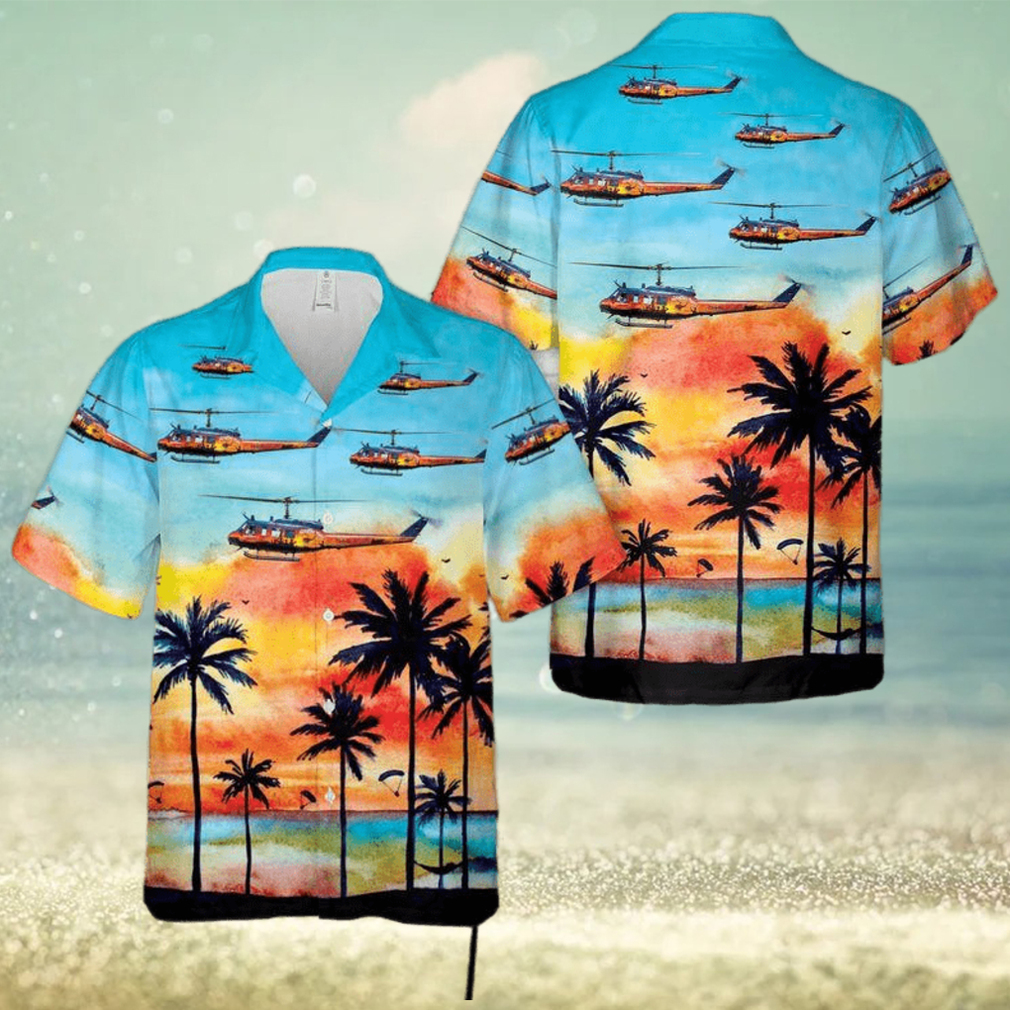 German Army Bell UH 1D Iroquois 73+08 Good Bye Huey Livery Hawaiian Shirt German Army Bell UH 1D Iroquois 73+08 Good Bye Huey Livery Hawaiian Shirt