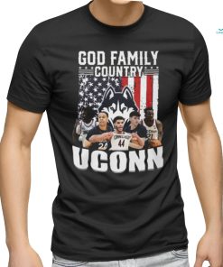 God Family Country UConn Huskies Basketball T Shirt