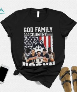 God Family Country UConn Huskies Basketball T Shirt